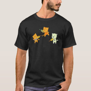 Cat Playing Violine Cello Chat Violinonist Chat Ce T-Shirt
