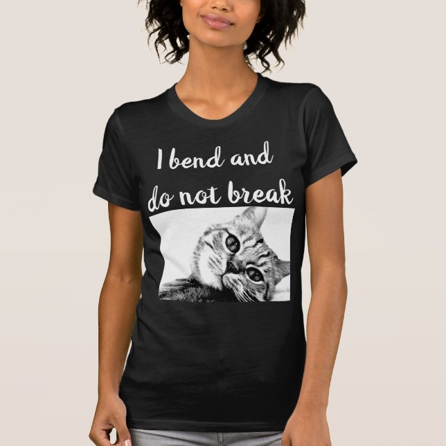 Cat Poets Jean de La Fontaine I bide nicht brechen T-Shirt (Vorderseite)