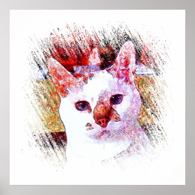 CAT PORTRAIT ANGEL Poster (Vorne)