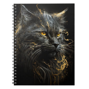 Cat Portrait Animal Nature Wildlife Wilder Geist Notizblock