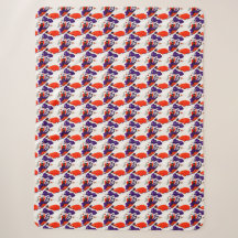 Cat Portrait - Bold Graphic Art Orange and Violet