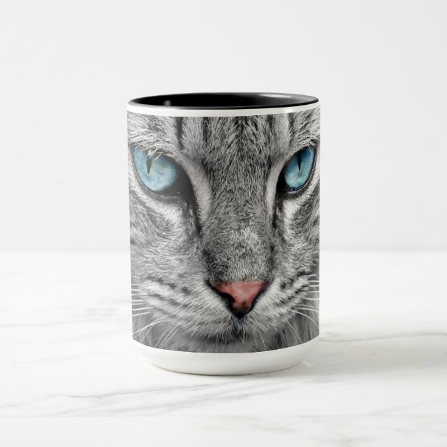 Cat Portrait Coffee Tasse (Zentrum)
