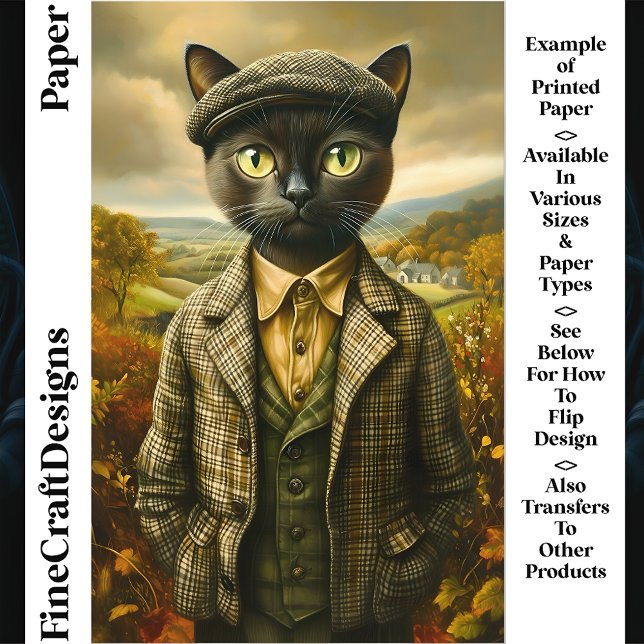 Cat Portrait In ländlicher Umgebung CM2 Scrapbook  (Von Creator hochgeladen)