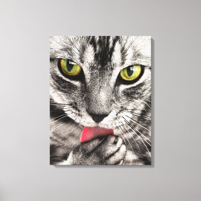 Cat Portrait Leinwanddruck (Vorderseite)