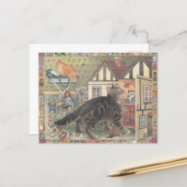 Cat Postcard Postkarte