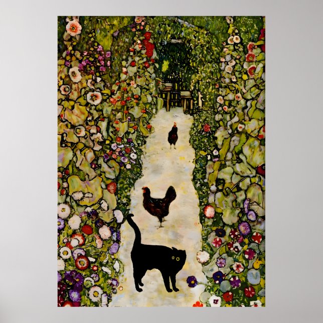 Cat Poster Fame Klimt (Vorne)