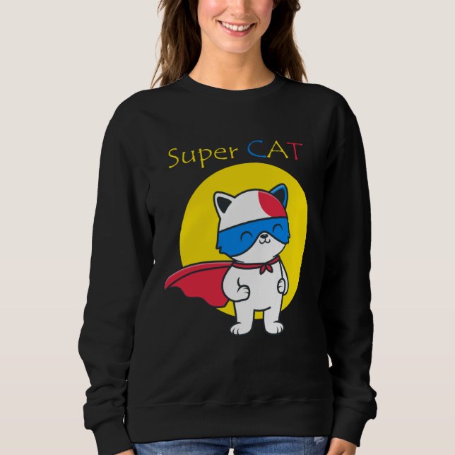 Cat  Present For Women Men & Kids Sweatshirt (Vorderseite)