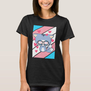 Cat Pride Heart Transgender Flag LGbt Stolz Bündni T-Shirt