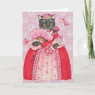 Cat Princess Valentine Feiertagskarte