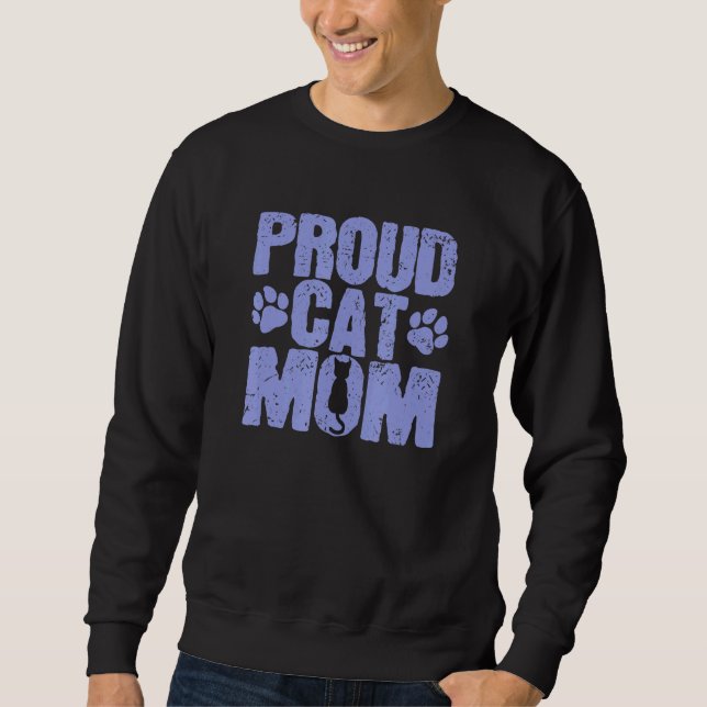 Cat Proud Cat Mama Sweatshirt (Vorderseite)