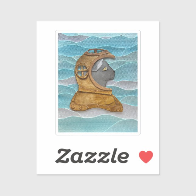 Cat-ptain Nemo! Aufkleber (Blatt)