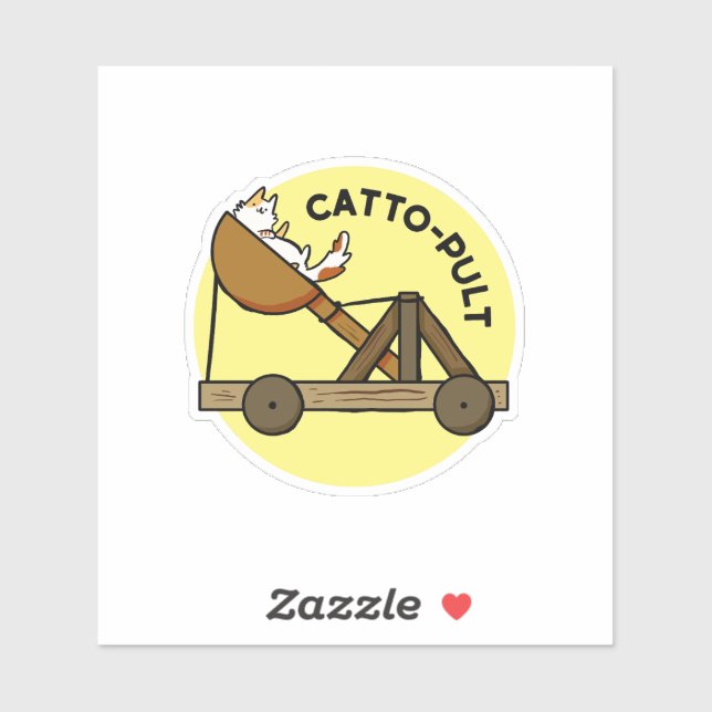 Cat Pun Die-Cut Aufkleber (Blatt)