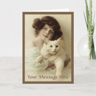 Cat PURRfect Beauty Grußkarte Karte