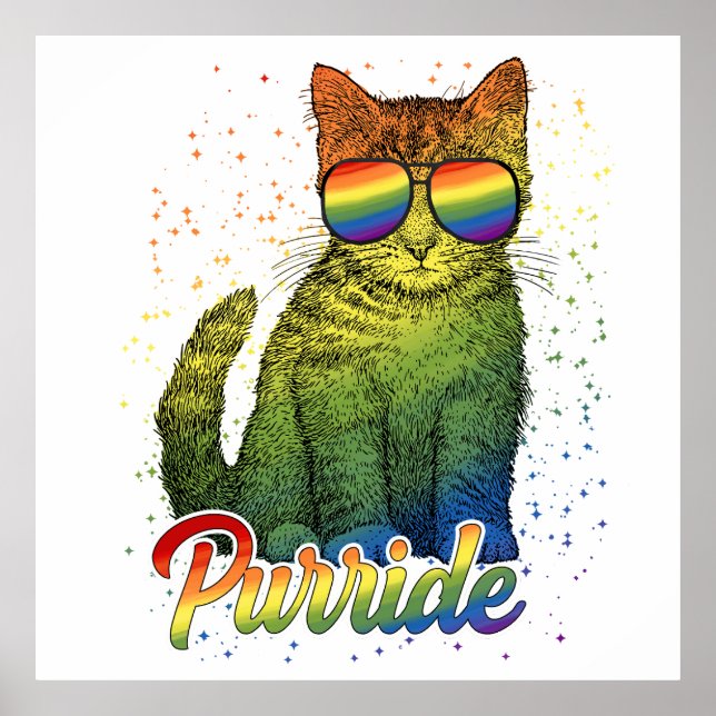 Cat Purride LGBT Poster (Vorne)