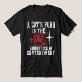 Cat Purring Sounds, Pet Contrentation Redewendunge Tri-Blend Shirt