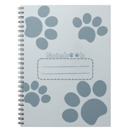 Cat Pws Bluegray Tagebuch Notebook