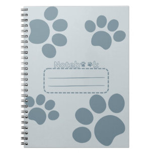 Cat Pws Bluegray Tagebuch Notebook