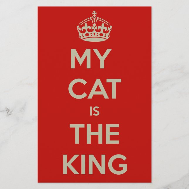 Cat Qoute Briefpapier (Vorderseite)