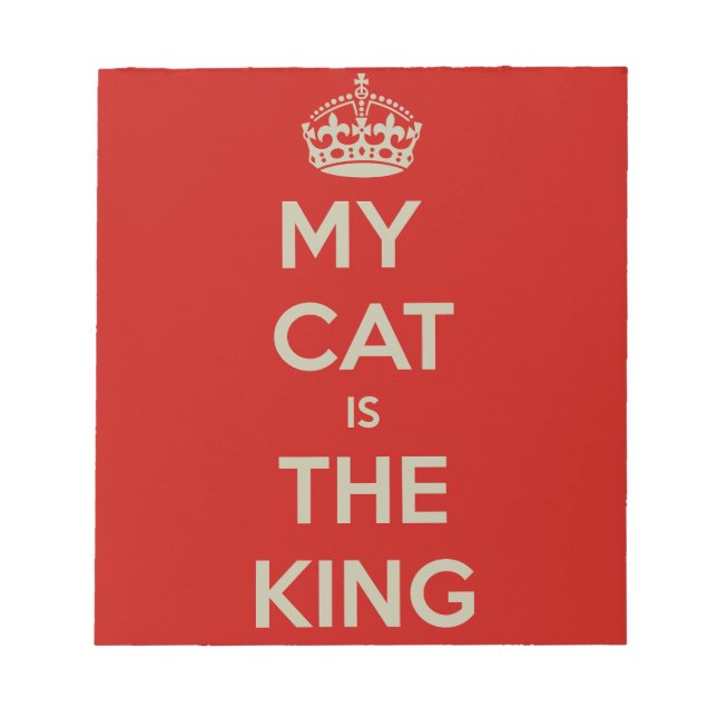 Cat Qoute Notizblock (Vorderseite)