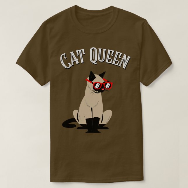 Cat Queen T-Shirt (Design vorne)