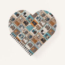 Cat Quilt Design Notizbuch