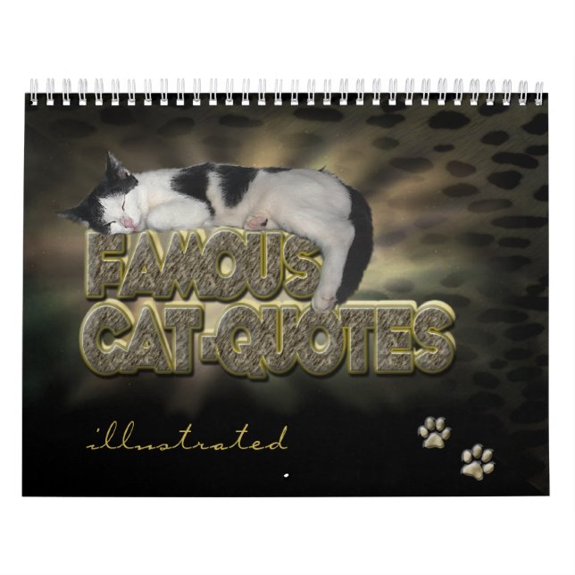 Cat Quotes 😽 Illustriert Calendar Kalender (Titelbild)