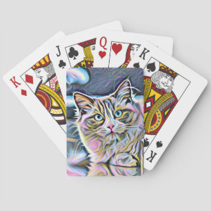 Cat ragdoll kitta spielkarten