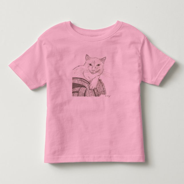 Cat Ragdoll Portrait Kleiner Ringer T - Shirt (Vorderseite)