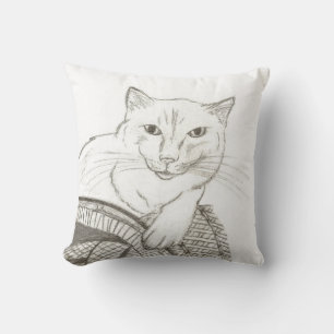 Cat Ragdoll Portrait Pillow Kissen