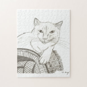 Cat Ragdoll Puzzle Portrait