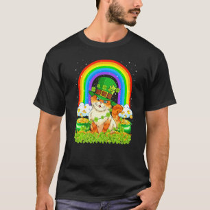 Cat Rainbow Leprechaun Cat St Patrick s Day T-Shirt