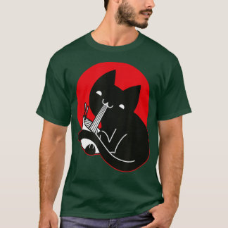 Cat Ramen Anime Noodles Kawaii Japan Sketch T-Shirt
