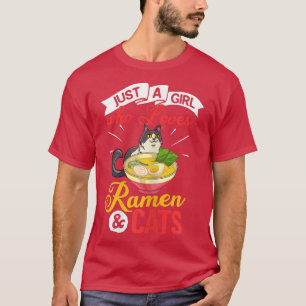 Cat Ramen Bowl Chicken Noodle Suppe Japanisch170 T-Shirt