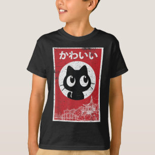 Cat Ramen Japanisch Funny Grafik Kawaii Anime Gesc T-Shirt