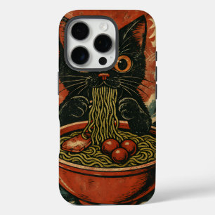 Cat Ramen Japanisch Funny Graphic Kawaii Cat Anime iPhone 16 Pro Hülle
