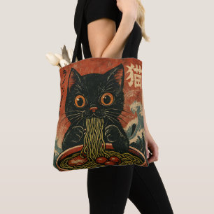 Cat Ramen Japanisch Funny Graphic Kawaii Cat Anime Tasche