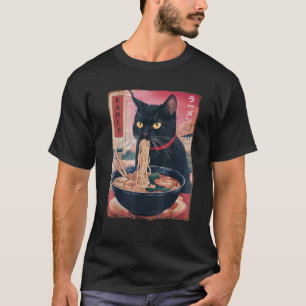 Cat Ramen Noodle Japanisch Kawaii Anime Ramen Cat  T-Shirt
