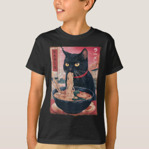 Cat Ramen Noodle Japanischer Anime Kawaii gibt Men T-Shirt