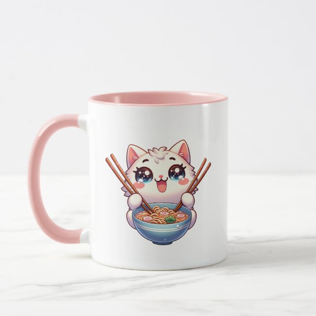 Cat Ramen Tasse (Links)