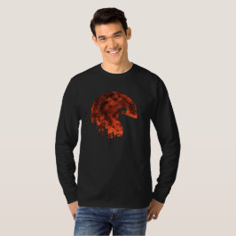 Cat Red Moon Trick oder behandeln Fledermäuse Fore T-Shirt