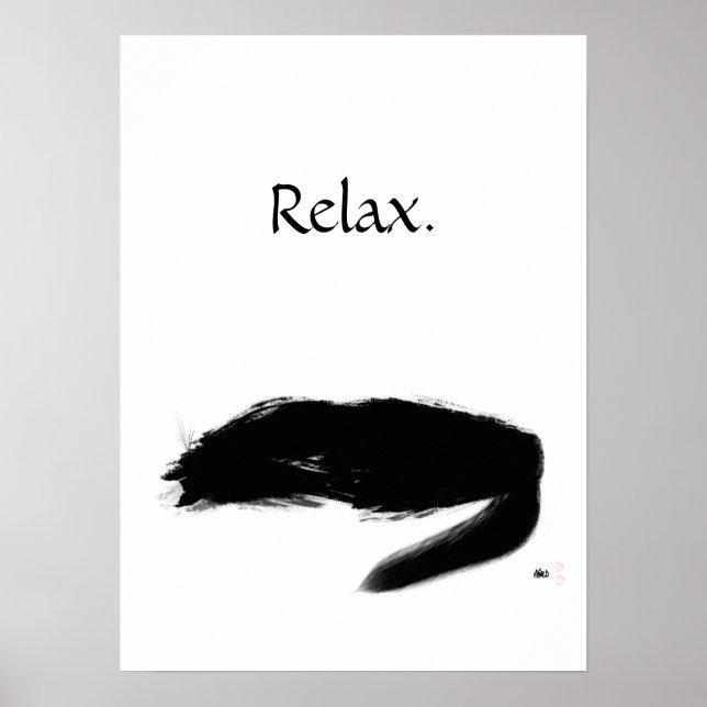 Cat Relax Poster (Vorne)