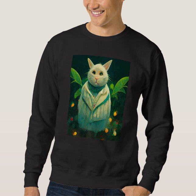 Cat Retro Style Kitty Cats       Sweatshirt (Vorderseite)
