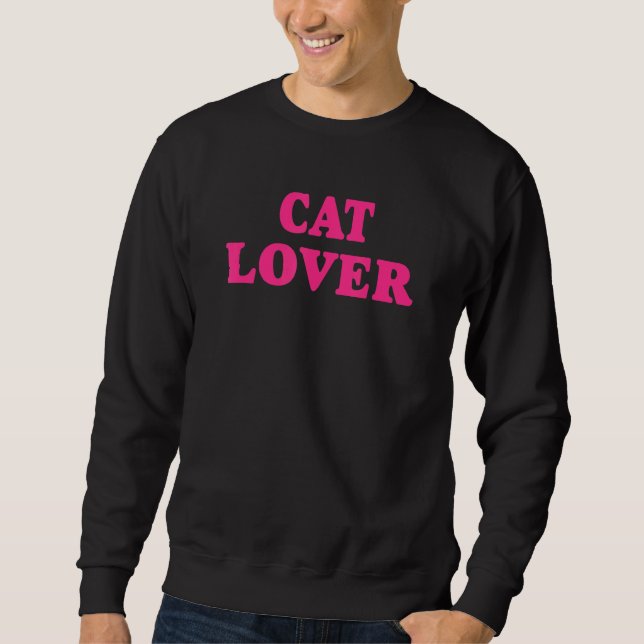 Cat Retro Style Sweatshirt (Vorderseite)
