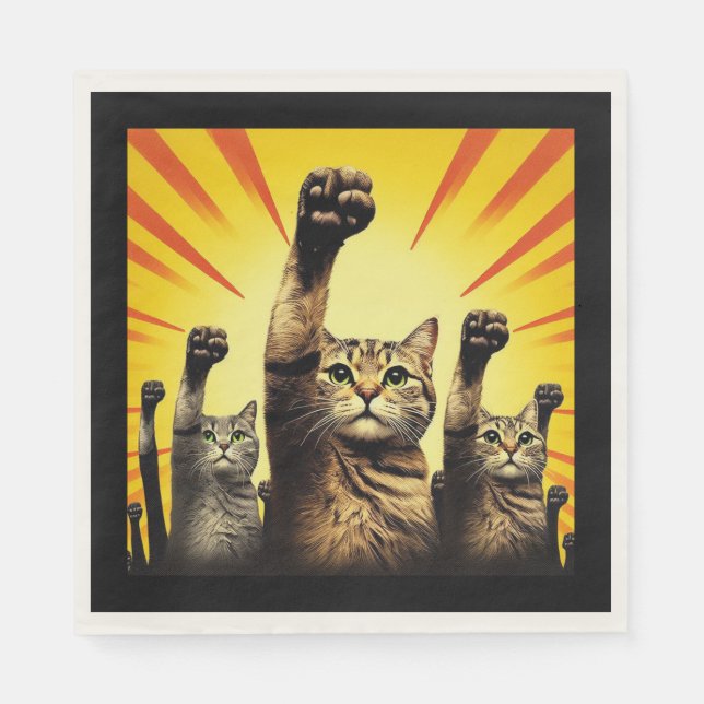Cat revolution serviette (Vorderseite)