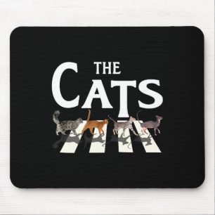 Cat Rock Music Funny Cat Lover Geschenke für Männe Mousepad
