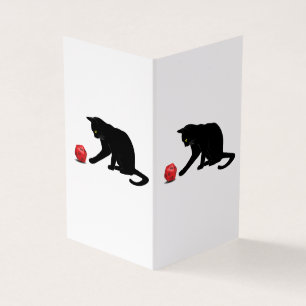 Cat Rolling Dice RPG Rôle Jeu Jeux Jeu Jeu Lov