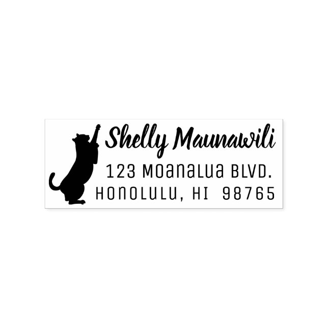 Cat Rücksendeadresse Briefmarke Personalisiert Cat Gummistempel (Prägung)