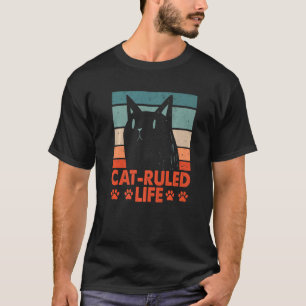 Cat Ruled Life Cat Familie Kitten Verwandte Sarcas T-Shirt