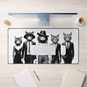 Cat Runway Models durch den Catwalk Schreibtischunterlage