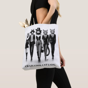 Cat Runway Models durch den Catwalk Tasche